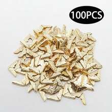 Adyoney 100Pcs 15mm / 3/5" Gold Metal Book Corner Protectors, Vintage Photo Corner Protector, For Scrapbooking, Photo Albums, Menus, And Folders, Vintage Style Book Edge Guards - / - View 3