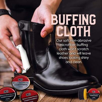 35g Leather Shoe Wax - For Polishing, Coloring And Repairing Leather Surfaces, Black Shoe Polish, Brown Shoe Polish, White Shoe Polish, Black Shoe Polish