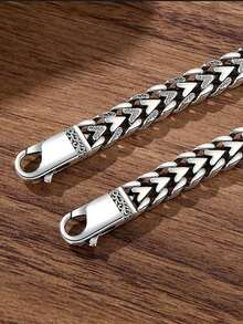 1pc Heart-Shaped Bracelet For Men, Fashionable, Versatile, High-End, Suitable As Valentine's Day Gift - E325 - View 5