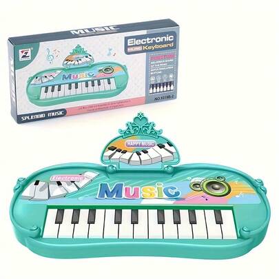 Jucărie electronică educativă cu 13 taste - 1 pian multicolor din rășină ABS cu comutator de mod, cadou perfect pentru Ziua Recunoștinței, Crăciun, Anul Nou, 8 ani, ziua de naștere, Halloween, Ziua Copilului, Paște și sărbători