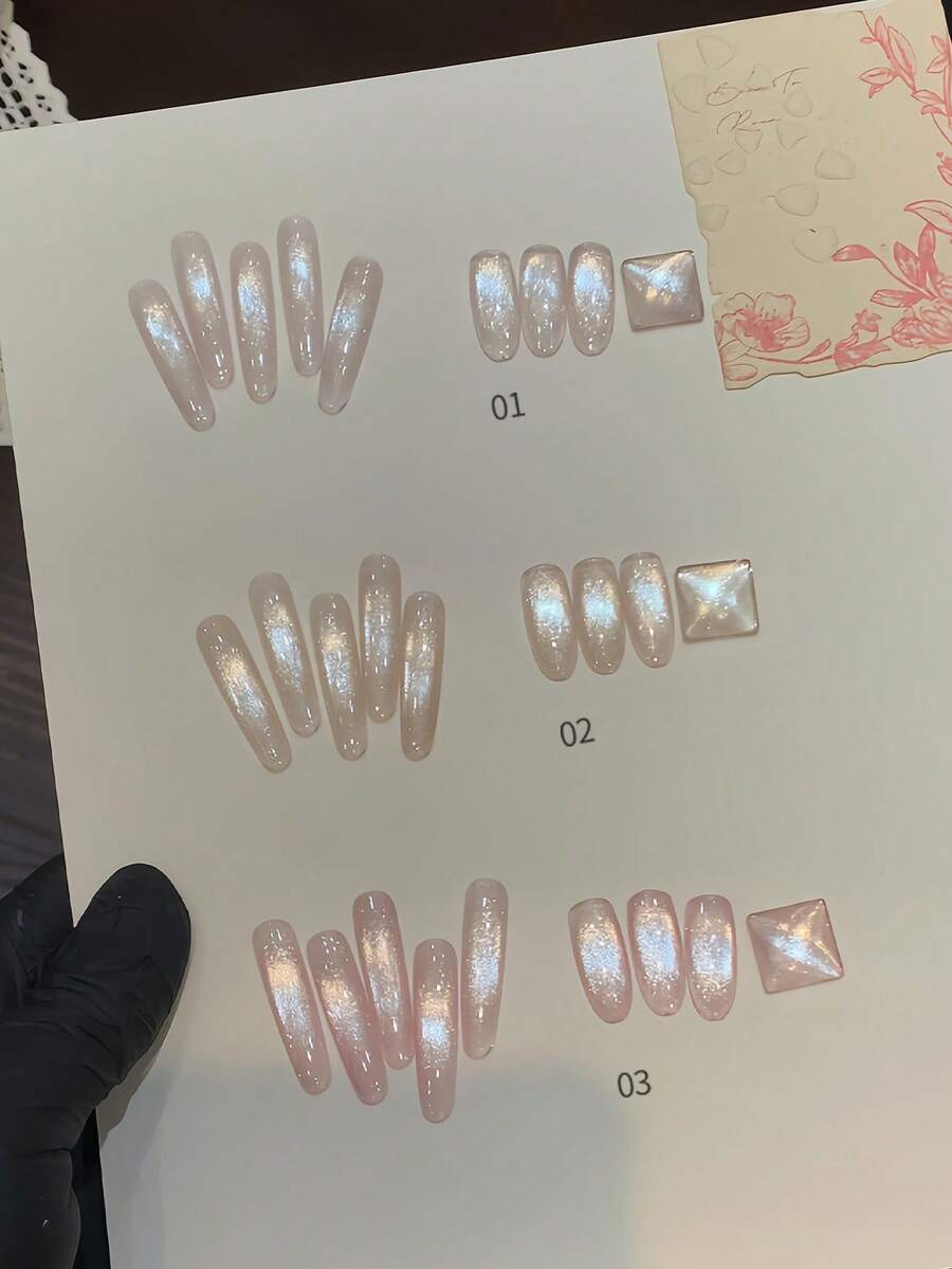 annies 5克反光闪粉水晶玻璃珠猫眼凝胶指甲油，可卸UV半永久光疗凝胶指甲油，专为美甲沙龙美甲而设计