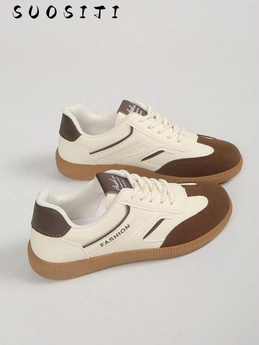 Damen Mode rutschfeste, strapazierfähige, bequeme und leichte Sport Lässig Schuhe - Khaki - Übersicht 1