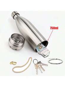 1pc Anti-Theft Water Bottle Can, Stainless Steel Box With Hidden Space To Store Money, Keys, Jewelry, Outdoor Tools - Multicolor - View 11