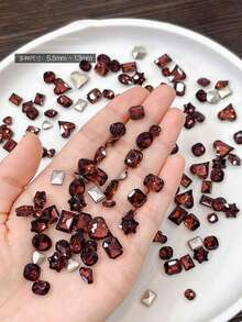 (متوفرة بألوان متعددة) ملحقات فن الأظافر عالية الجودة - 30 قطعة مختلطة من الراين ستون الزجاجي الشفاف ثلاثي الأبعاد، زخارف أظافر بشكل قلب وغير متماثل، لوازم الأظافر، أحجار الأظافر - متعدد الألوان - مشاهدة 44