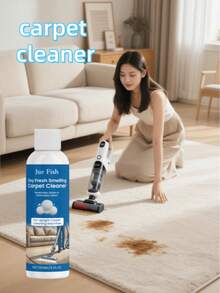 Carpet Cleaner - Cleaning Solution For Carpets And Upholstery, Removes Stains, Coffee And Oil Spills