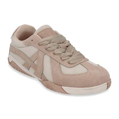 CKLASS Tenis Mujer Color Beige Ajuste Agujetas 330-96