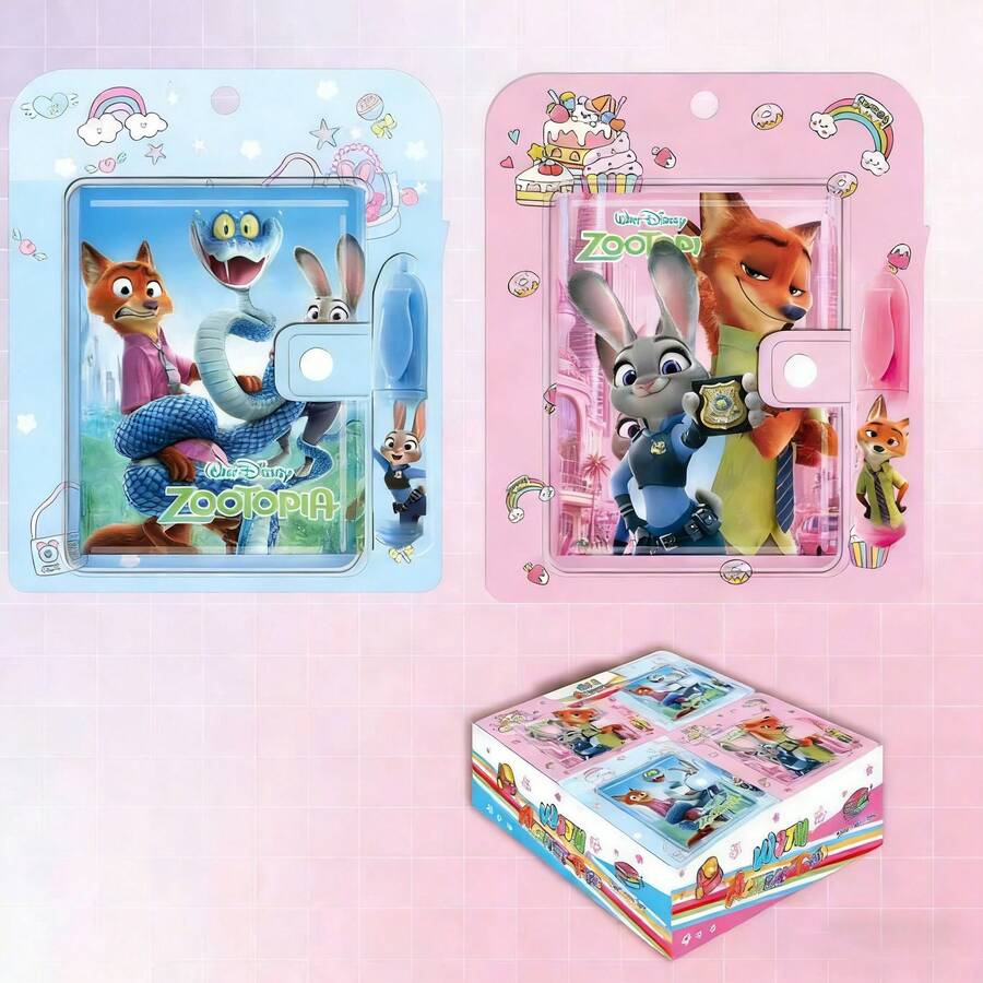 1pc New High-Quality 2-Pen Creative Pocket Portable Mini Notebook, Random Style, Suitable As New Year, Valentine's Day, Easter Gift - Multicolor - View 1