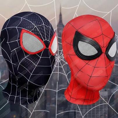 Marvel Spider-Man Mask, Miles Morales Spider-Man Superhero Cosplay, Carnival Costume Prop