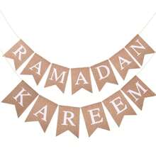1set Lslam Ramadan Kareem Eid Mubarak Linen Banners Star Moon Forked Tail Banner Ramadan Mubarak Decorations Eid Mubarak Decoration Eid Al-Fitr Party Decoration - Multicolor - View 11