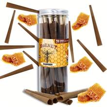 HORENT 8种口味棕色卷烟纸，72张/罐 | 超大包装 | 棕色预卷锥形卷烟纸，水果味卷烟纸，可直接填充烟草的卷烟纸，吸烟配件卷烟纸 - 彩色 - 查看 11