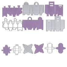 1 Set Metal Cutting Template Gift Box, Valentine's Day Cutting Patterns, Suitable For Greeting Cards Decoration, DIY Scrapbooking, Photo Album Cards - Silver - View 2