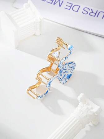 1pc New Fashionable Wave Pattern Hair Clips Suitable For Daily Use With Thick Hair And Charming, Suitable For Travel And Daily Wear Suitable For Daily Use, Home, School, Beach Vacation, Work Commute, Gatherings, Parties, Festivals, Birthday Gifts, Back-To-School Season, New Year, Valentine's Day, Mother's Day Gifts, Gift-Giving, Wedding Fashion Hair Accessories Elegant Hair Claws Women Hair Clutch Causal Hair Jaw Clip