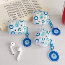 Blue Eye Design Bluetooth Earphone Case Compatible With Apple 4, Pro 3/Pro 2/Pro (Earphones Not Included) - Blue - View 2
