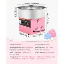 Machine à barbe à papa - Rosa gerade Kanten - Voir 7
