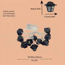 Battery Powered LED Palace Lights, Retro Design, Suitable For Lawn, Garden And Party Atmosphere (Batteries Not Included) - Warm White - View 4