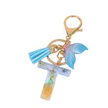 1pc Handmade Crystal Resin Butterfly & Letter Keychain, Tassel Keyring, Small Gift For Wedding, Birthday, Baby Shower, Travel Souvenir, Graduation, Housewarming, Party (5 Styles Available) - Multicolor - View 83