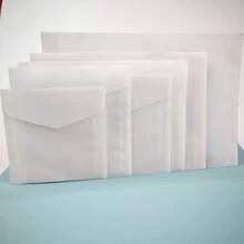 20入組半透明啞硫酸紙封套,創意邀請/郵件封套