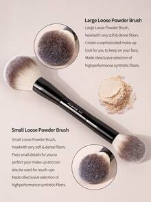 MAANGE 20支专业面部铝管化妆刷套装，含1个配件和纸盒收纳盒，包括可伸缩粉底刷、双头散粉刷、腮红刷、高光刷、修容刷、眼影刷、晕染刷、遮瑕刷、调色刷等，刷毛柔软亲肤，方便携带，是旅行的理想之选，也是送给女性和女孩的礼物。 - 黑色 - 查看 10