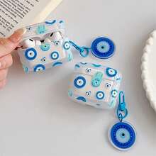 Blue Eye Design Bluetooth Earphone Case Compatible With Apple 4, Pro 3/Pro 2/Pro (Earphones Not Included) - Blue - View 7