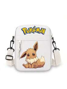 Peach Tree Fashionable Minimalist Solid Color Small Crossbody Bag, Daily Versatile Casual Nylon Lightweight Water-Resistant Shoulder Bag, Sports Bag,Pokemon,Pikachu,1pc Cross Print Vacation Travel Christmas Holiday Thanksgiving Outdoor Portable Sling Bag Summer Back To School Summer Bag Spring Break Bag - Multicolor - View 19