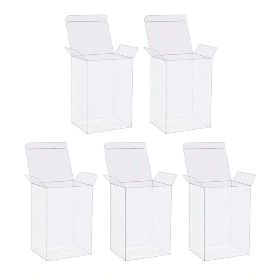 Pack Of 5 Protector Case For Funko Pop! Vinyl Figures - 4 Inches - White - View 1