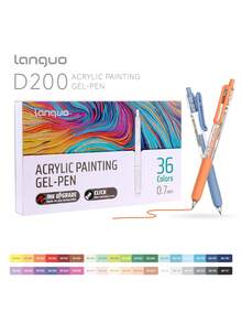 Languo 36-90 Colors Acrylic Paint Gel Pens,Big Capacity Refill,Double The Color Overlay Ability,Professional Writings Pens For Students,0.7mm Fine Tip DIY Drawing Pens For Drawing,Highlighting,Student's Note Taking,Drawing,Making Manuals,Office Use Ideas Gift Choice Back To School Essentials 2026 Art Supplies Stationery - Multicolor - View 17