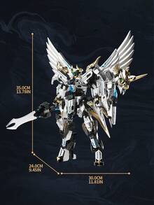 703pcs Transforming Building Blocks Model, Transforming Robot Building Blocks Set, Flying War Horse Collectible Memorabilia, Living Room Decor, Orc Assembly Building Blocks Toy, Best Holiday Gift - Multicolor - View 8