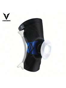 veidoorn 1个专业运动护膝，升级弹簧设计，适用于室内/室外运动、骑行、徒步、跑步、羽毛球等，透气设计，舒适衬垫，弹性材料，健身配件，护膝，羽毛球运动员，跑步者 - 彩色 - 查看 19