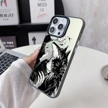 Phone: Anime Chico Megumies In White And Simple, Compatible With 17 16 16e 15 14 13 12 11 Pro X XR XS 8 Plus, Matte Silver Hard Back Cover, New Design 17,17 Pro - 黑色 - 查看 7