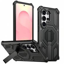N52 Honeycomb Magnetic Adsorption/Titanium Alloy Bracket, Triple Shield Professional Military-Grade Anti-Drop Protection, Compatible With Phone Models SXS26ULTRA/S25/S24FE, Phone17proma/16/15/14/13/12 - Black - View 6