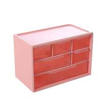 1pc Transparent Plastic Desktop Storage Box With Drawers - Large Capacity Multifunctional Storage Box For Office Supplies, Cosmetics And Bathroom Items. The Lightweight Design Makes It An Ideal Choice For Home Or Office. Desktop Storage Box - Bedroom Decor - Bedroom Storage - Bathroom Storage Box - Drawer-Style Storage Box. - Multicolor - View 8