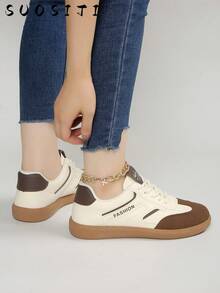 Damen Mode rutschfeste, strapazierfähige, bequeme und leichte Sport Lässig Schuhe - Khaki - Übersicht 8