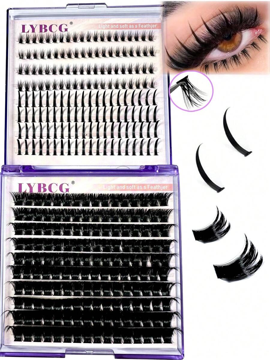 360/340/320 Strands DD Lash Clusters, Lash Book, 100/80D/60D 5mm 6mm 7mm 8mm Lower Lashes + Spiky Clusters, Manga Fairy Lash Clusters, Extended Lash Clusters, Spiky Lash Clusters, Natural Lash Extension Kit, 10-18mm Lash Clusters, DIY Lash Extension, Thin Individual Lashes