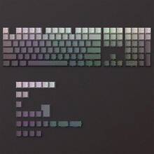 130+ 键帽，日间灰轮廓键帽（仅键帽），线裂纹背光侧印键帽，兼容 104/98/87/75/68/64/61 键键盘 - 灰色 - 查看 11