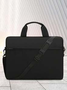 1pc 15-Inch Minimalist Laptop Briefcase, Suitable For Office And Commute