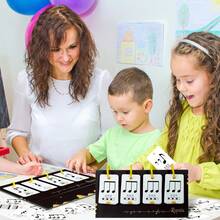 75pcs Music Enlightenment Educational Flash Cards, Early Childhood Music Learning Cognitive Teaching Tool Cards - Black - View 8