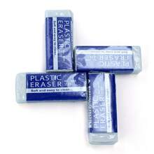 6/10/12/18/24/60 Pcs Minimalist White Erasers, Size: 3.8cm*1.8cm, Exam-Use Erasers, Clean Removal Of Pencil Marks Without Leaving Traces, Creative Stationery, Office Supplies - Rectangle - View 4