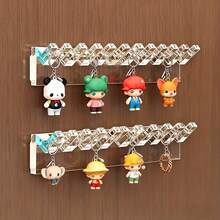 3/6件装亚克力首饰收纳壁挂挂钩 - 高强度抛光塑料壁挂挂钩，适用于项链、耳环、戒指、手镯 - 节省空间，适用于浴室和卧室收纳，简约装饰，理想之选 - 透明 - 查看 2