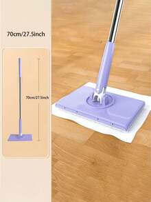 1 Wischmopp + 4 Pads | Automatischer Drehmopp, elektrisches Bodenpflege-System - 360° Drehung, Nass- & Trockenmopp mit Mikrofaser-Pads, inklusive Eimer und Filter, geeignet für Küche, Wohnzimmer, Hartholz, Fliesenböden | Lila, für Hartböden, Holzböden, Kunststoffböden - Verschiedenfarbig - Übersicht 2