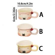 Charming Playful West Highland Terrier-Shaped Ceramic Mug - Durable Enamel-Glazed 3D Craft Beverage Set For Daily Home Use, Party Gatherings, Weddings, Gift Giving & Office Settings