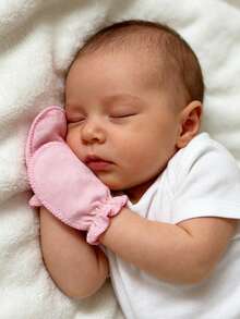 Bộ 6 đôi găng tay cho trẻ sơ sinh, dùng được cả nam và nữ, chất liệu y tế, mềm mại và thân thiện với da, nhiều màu sắc. - 6 cặp - Xem 6