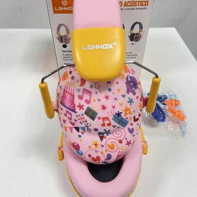 Abafador  Infantil Fone Protetor de Som Ouvido 25DP Auricular Ruido Super Confortavel Tdah Tea Autista LEF-1220
