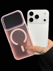 1pc Matte Finish Anti-Slip 2-In-1 Magnetic Protective Case/Cover Compatible With IPhone 11/11 Pro/11 Pro Max/12/12 Pro/12 Pro Max/13/13 Pro/13 Pro Max/14/14 Pro/14 Pro Max/15/15 Pro/15 Plus/15 Pro Max/16/16 Pro/16 Pro Max/16 Plus/17/17 Pro/17 Pro Max/17 Air