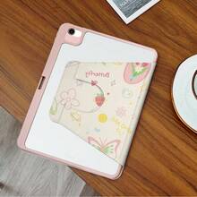 Butterfly Y-Shaped Foldable Stand, High-Definition UV Printing, 360° Rotatable IPad Protective Case, Compatible With Ipad 11 2025, IPad Air 11/13 2025 M3, IPad Air (M2) 11/13 Inch, IPad Air 4/5/6 10.9inch, IPad Pro 11 Inch, IPad Pro 12.9 Inch, IPad 10.2 Inch, IPad 9th/10th Generation, IPad 10.9/Air5/Air4 (10.9in), IPad Pro 2018 (11in), IPad Pro 20/21/22 (11in), IPad Air 2024 11in, IPad Air6/Air 7 11in 2025, IPad Mini6/Mini7 8.3in, IPad 2017/2018/Air1 And Other Models, Protective Cover Design, Support Multi-Angle Adjustment, Six-Way Stand Placement, Built-In Pen Slot, Transparent Back Cover, Anti-Drop Protection, Auto Wake/Sleep Function - Multicolor - View 6