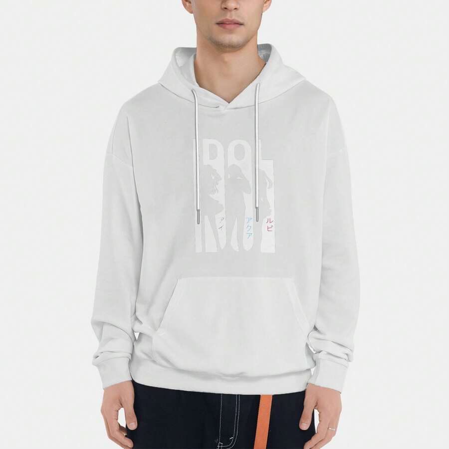 Hoodie Unisex Oshi No Ko Character Graphic Oversized Sweatshirt Pullover Anime Pullover Casual Women's Clothing For Fans Gifts Top - 淺灰色 - 查看 1