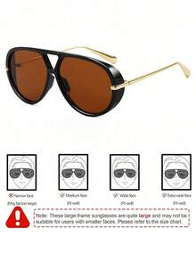 SeeBand Okulary przeciwsłoneczne typu Aviator unisex, okrągłe okulary przeciwsłoneczne retro oversize, okulary przeciwsłoneczne retro shield, damskie okulary przeciwsłoneczne z dużą oprawką, modne okulary przeciwsłoneczne w stylu europejskim i amerykańskim, akcesoria do podróży na świeżym powietrzu i do stylu ulicznego, modne okulary przeciwsłoneczne damskie, damskie okulary przeciwsłoneczne, strój jesienno-zimowy, akcesoria plażowe, styl retro Y2K basic, casualowy styl biznesowy, letnie wakacje na plaży, prezent na podróż na świeżym powietrzu - Wielokolorowe - Zobacz 16