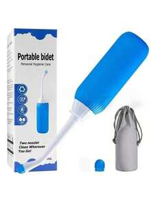 1pc Portable Travel Bidet Bottle, Leak-Proof Perineal Cleansing Spray Bottle, Portable Feminine Hygiene Cleaner, Large Capacity Handheld Travel Bidet, 500ml/350ml