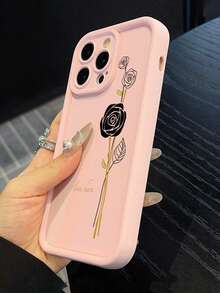 花朵图案5件套粉色手机壳，兼容 17、17 Air、17 Pro、17 Pro Max，包含充电头、数据线和挂绳。 - 粉色 - 查看 4