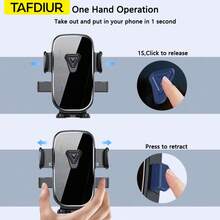 Giá đỡ điện thoại ô tô TAFDIUR, giá đỡ điện thoại gắn trên gương chiếu hậu xoay 360 độ, phù hợp với cửa gió điều hòa ô tô, thích hợp để gắn điện thoại và bảng điều khiển, chất liệu ABS, không chống nước, có thể điều chỉnh hình dạng, phụ kiện ô tô. - Tấm gương - Xem 6