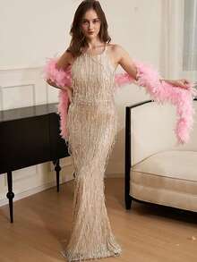 Colorful Turkey Feather Boas DIY Handmade For Weddings, Dances, Movies, Parties, Tea Parties And 1980s Costume Decorations, Girls And Ladies (Handmade, Feathers Will Fall Off A Little). Valentine's Day Costume,Party Costume - Multicolor - View 9